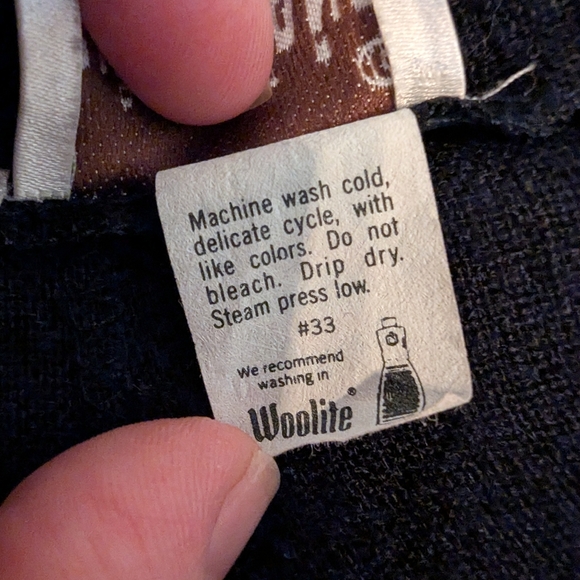 Vintage 1990s Country Suburbans Womens Black Skirt Medium Union Made ILGWU - Picture 4 of 10